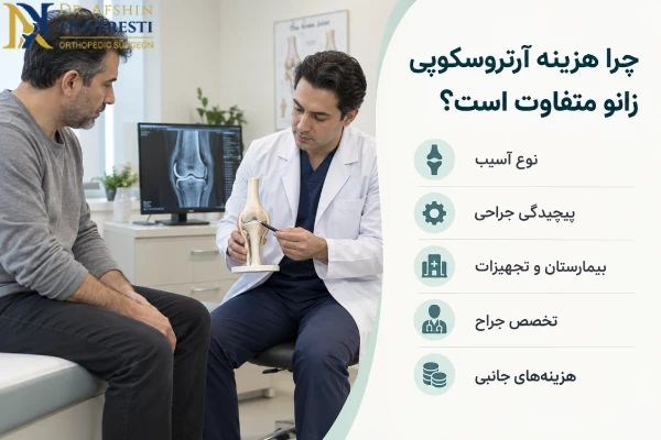 چرا هزینه آرتروسکوپی زانو متفاوت است؟